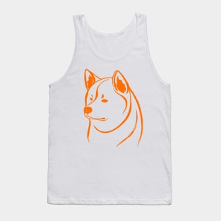 Akita Inu (White and Orange) Tank Top